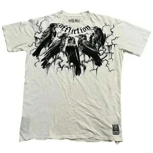 Y2K AFFLICTION CROWS 10 YEAR ANNIVERSARY TSHIRT